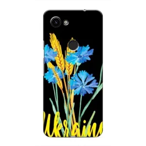 Чехол на Google Pixel 3a XL Украинский дизайн (Ukraine в цветочках)