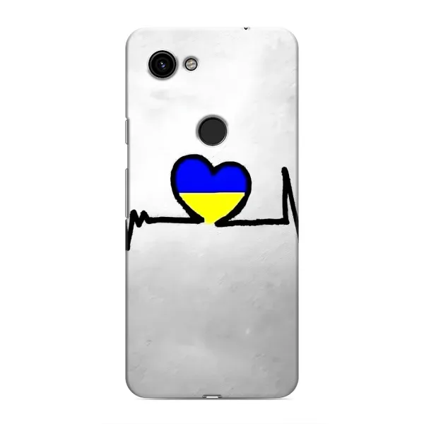 Чохол з малюнком «Українська кардіограма» для Google Pixel 3a XL Чохол з малюнком «Українська кардіограма» для Google Pixel 3a XL