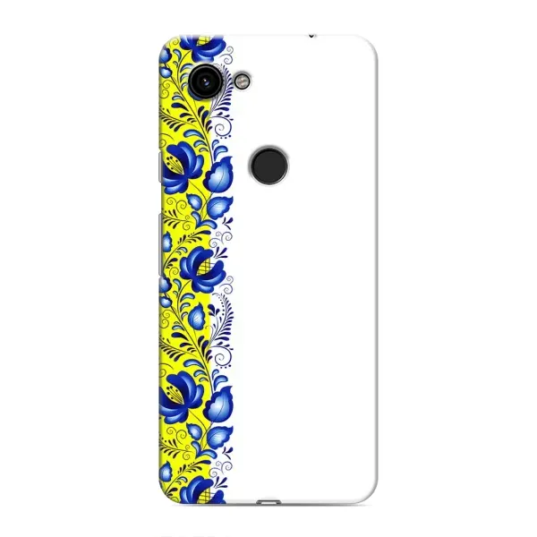 Чехол с рисунком «Желто-синяя вышиванка» для Google Pixel 3a XL Чехол с рисунком «Желто-синяя вышиванка» для Google Pixel 3a XL