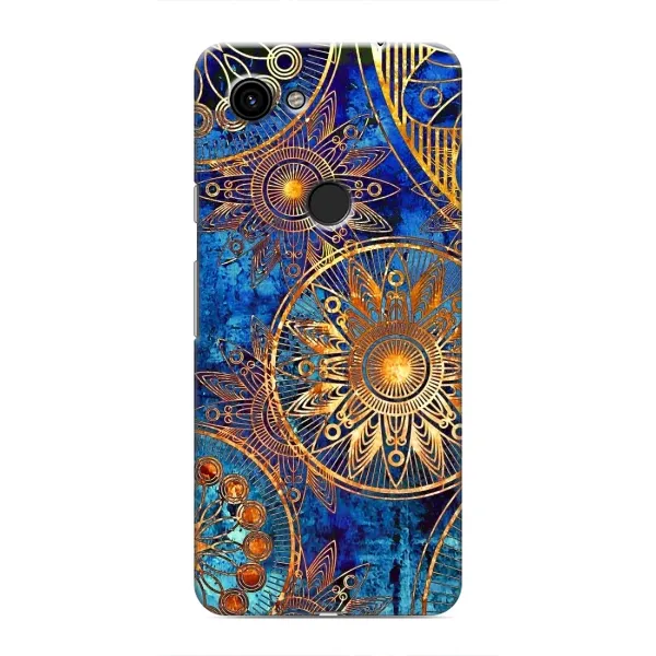 Чехол с рисунком «Золотые узоры» для Google Pixel 3a XL