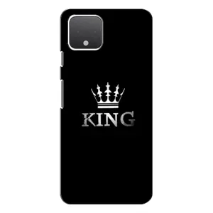 Чохол (Корона на чорному фоні) для Гугл Піксель 4 XL (KING)