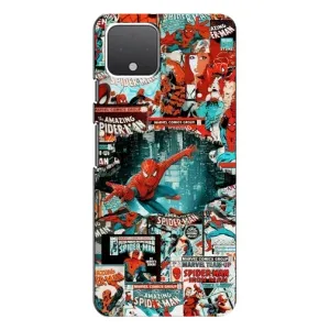 Чехол Супергерой Человека Паука на Google Pixel 4 XL (Комиксы Человек Паук)