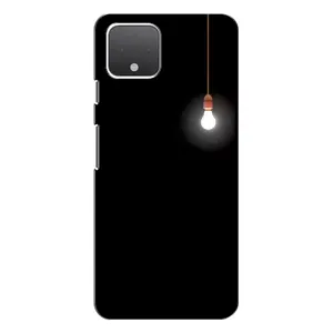Чохол з картинками на чорному фоні для Google Pixel 4 XL (Лампочка)