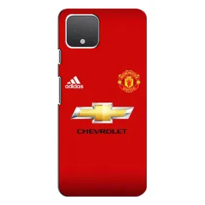 Силиконовые Чехлы принт Футбол на Google Pixel 4 XL (Man United)