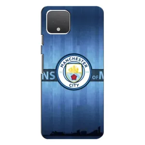Силиконовые Чехлы принт Футбол на Google Pixel 4 XL (ManCity)