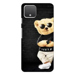 Чехлы Мишка Тедди для Гугл Пиксель 4 XL (Мишка в очках)