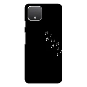 Чохол з картинками на чорному фоні для Google Pixel 4 XL (Ноти)