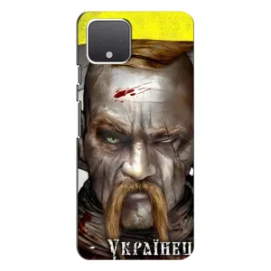 Чехол с картинкой (Патриотический КОЗАК) на Google Pixel 4 XL (Одноглазый Козак)