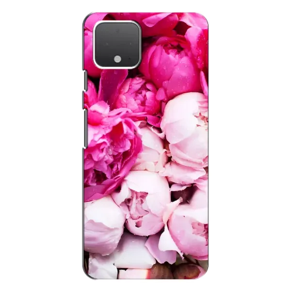 Чехол с рисунком «Пионы» для Google Pixel 4 XL