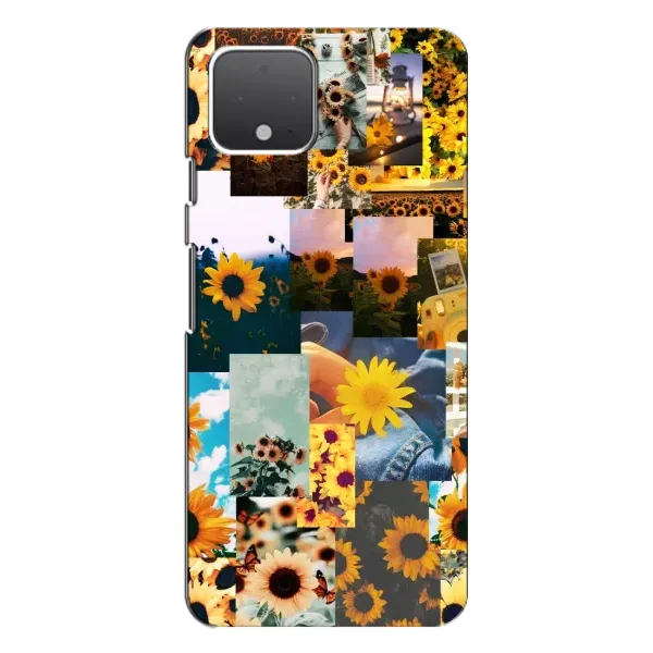 Чехол с рисунком «Подсолнуховый дизайн» для Google Pixel 4 XL Чехол с рисунком «Подсолнуховый дизайн» для Google Pixel 4 XL