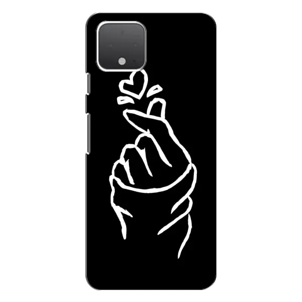 Чехол с рисунком «Сердце на черном» для Google Pixel 4 XL Чехол с рисунком «Сердце на черном» для Google Pixel 4 XL