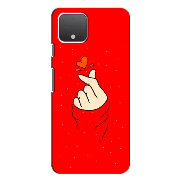 Чехол с рисунком «Сердце на красном» для Google Pixel 4 XL Чехол с рисунком «Сердце на красном» для Google Pixel 4 XL