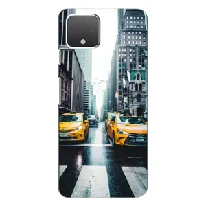 Силиконовый бампер (Работники) на Google Pixel 4 XL (Такси)