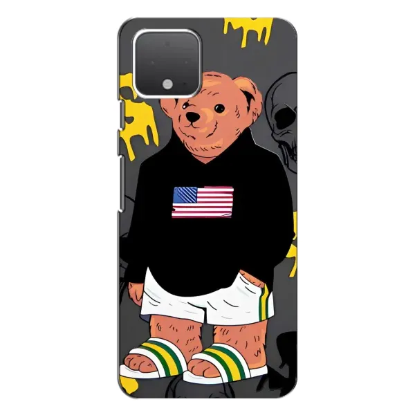 Чехол с рисунком «Teddy USA» для Google Pixel 4 XL Чехол с рисунком «Teddy USA» для Google Pixel 4 XL