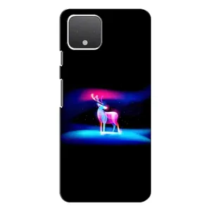 Силиконовый бампер с картинкой животных для Google Pixel 4 XL (Яркий олень)