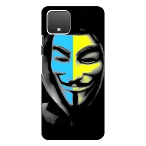 Чехол с Украинской символикой на Гугл Пиксель 4 (Анонимус патриот)