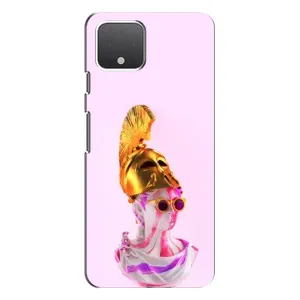 Чехол с Прикольным принтом на Google Pixel 4 (АРТ Статуя)