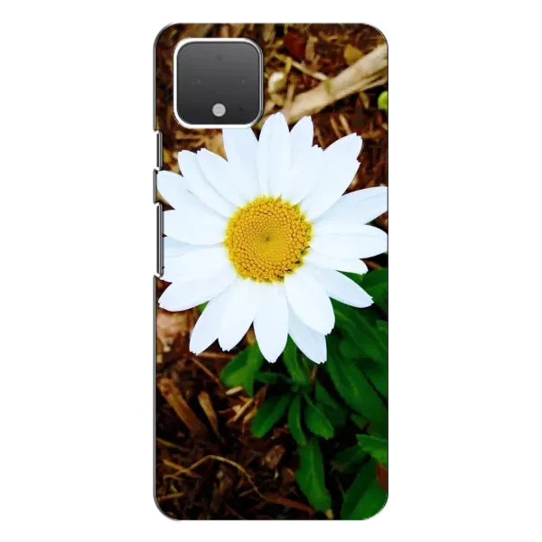 Чехол с рисунком «Белая ромашка» для Google Pixel 4