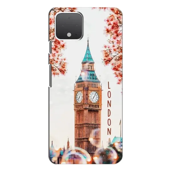 Чехол с рисунком «Часы Лондон» для Google Pixel 4 Чехол с рисунком «Часы Лондон» для Google Pixel 4