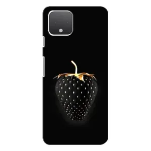 Чехол с изображением  вкусной еды для Google Pixel 4 (Чёрная клубника)