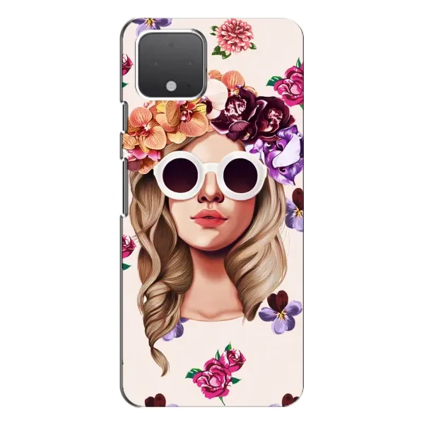 Чохол з малюнком «Дівчина в окулярах» для Google Pixel 4