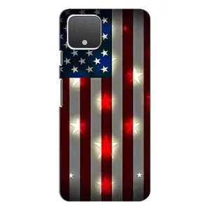 Чехол Флаг USA для Google Pixel 4 (Флаг США 2)