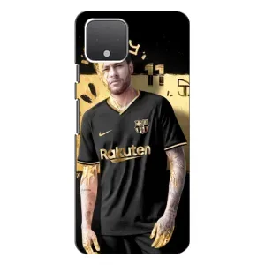 Силиконовый Чехол Google Pixel 4 (Gold Neymar)