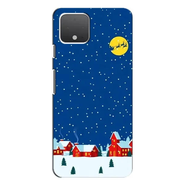 Чехол с рисунком «Город в снегу» для Google Pixel 4 Чехол с рисунком «Город в снегу» для Google Pixel 4