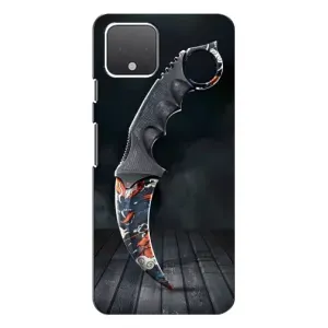 Чехол с рисунком «Кинжал КС ГО» для Google Pixel 4