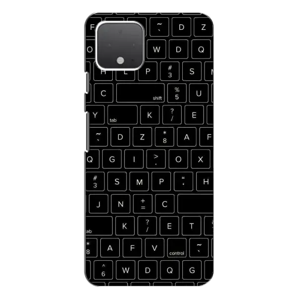 Чехол с рисунком «Клавиатура» для Google Pixel 4
