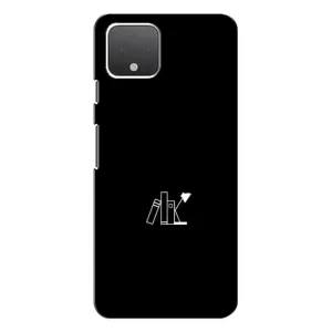 Чохол з картинками на чорному фоні для Google Pixel 4 (Книжки)