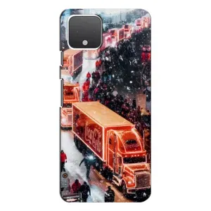 Чехлы на Новый Год Google Pixel 4 (Кока Кола)
