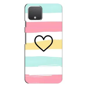 Чехлы с тематикой "Маленькие Сердечки" на Google Pixel 4 (Красивое сердечко)