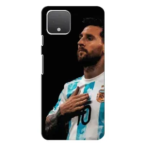Чехлы Лео Месси Аргентина для Google Pixel 4 (Месси Капитан)