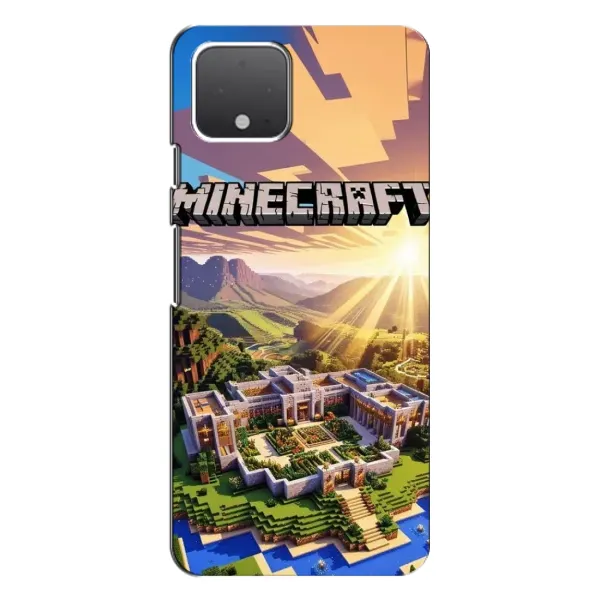 Чехол с рисунком «MINECRAFT» для Google Pixel 4