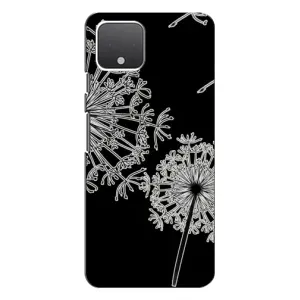 Силиконовый Чехол с одуванчиками на Google Pixel 4 (Одуванчики)