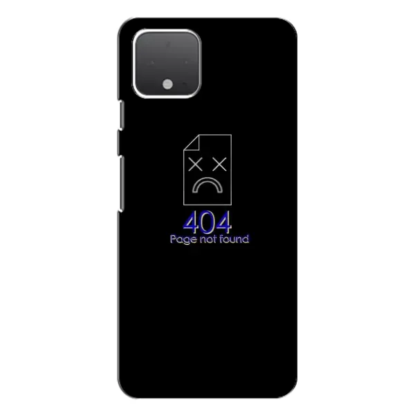 Чехол с рисунком «Ошибка 404» для Google Pixel 4