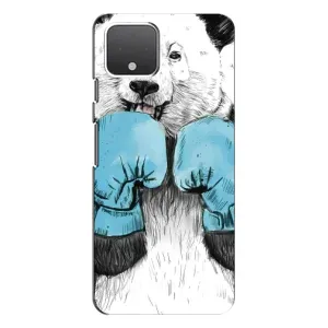 Чехол с рисунком «Панда боксер» для Google Pixel 4