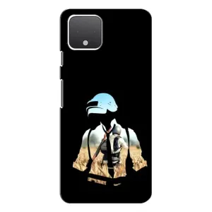 Силиконовый чехол с картинкой "Герой Pubg" на Google Pixel 4 (Пубг мен)