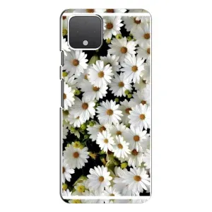 Чехол с ромашками на Google Pixel 4 (Рамка в ромашках)