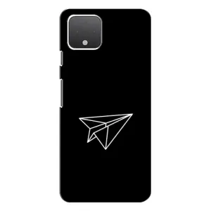 Чохол з картинками на чорному фоні для Google Pixel 4 (Літак)