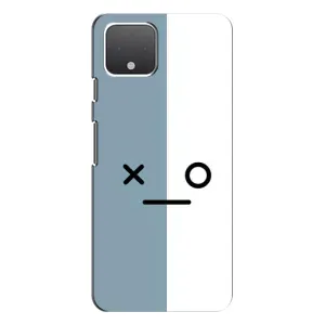 Силиконовые Чехлы (смешные стикеры) для Google Pixel 4 (Серо-белый)