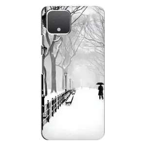 Чехлы на Новый Год Google Pixel 4 (Снегом замело)