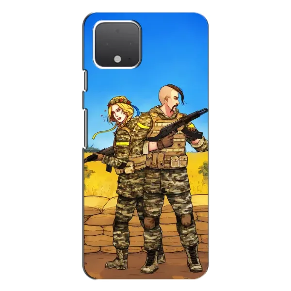 Чехол с рисунком «Солдаты ЗСУ» для Google Pixel 4 Чехол с рисунком «Солдаты ЗСУ» для Google Pixel 4