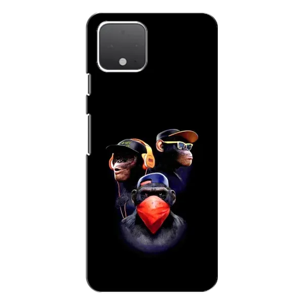 Чехол с рисунком «Три обезьяны» для Google Pixel 4