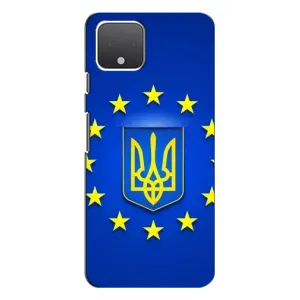 Чехол с Украинской символикой на Гугл Пиксель 4 (Украина это Европа)