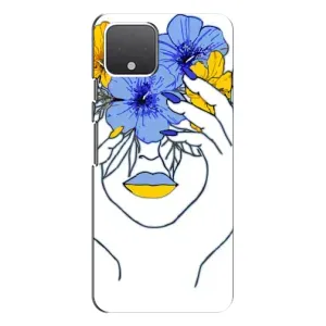 Чехол на Google Pixel 4 Украинский дизайн (Украинка на всю голову)