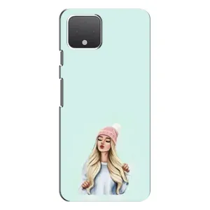 Силіконовый Чохол на Google Pixel 4 з картинкой Модных девушек (В шапці)
