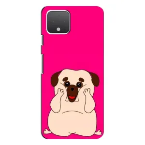 Чехол (ТПУ) Милые собачки для Google Pixel 4 (Веселый Мопсик)