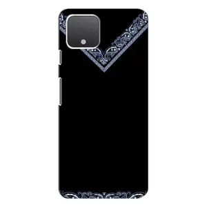 Силиконовый Чехол на Google Pixel 4 (Воротник вышиванки)